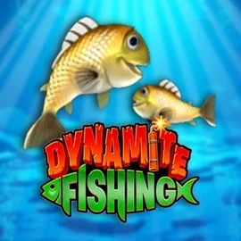 Dynamite Fishing slot logo by Inspired Gaming at Fambet Casino