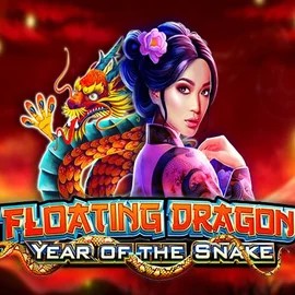 Floating Dragon Year of the Snake online game logo by Pragmatic Play on fambetscasino.com