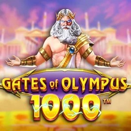 Gates of Olympus 1000 online game logo by Pragmatic Play on fambetscasino.com