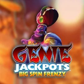 Genie Jackpots: Big Spin Frenzy online game logo by Blueprint Gaming on fambetscasino.com