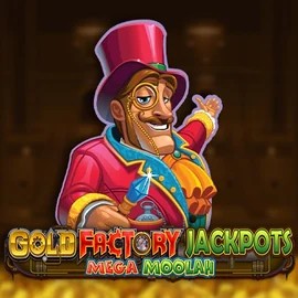 Jackpots logo of Gold Factory Jackpots Mega Moolah from Aurum Signature Studios at Fambet Casino