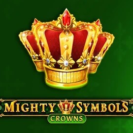Mighty Symbols Crowns slot logo by Wazdan at Fambet Casino