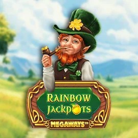 Rainbow Jackpots Megaways logo – Jackpots by Red Tiger Gaming at Fambet Casino