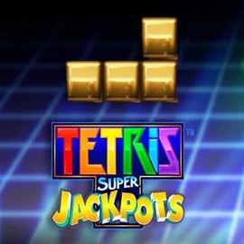 Tetris Super Jackpots slot visual from WMS available on fambetscasino.com