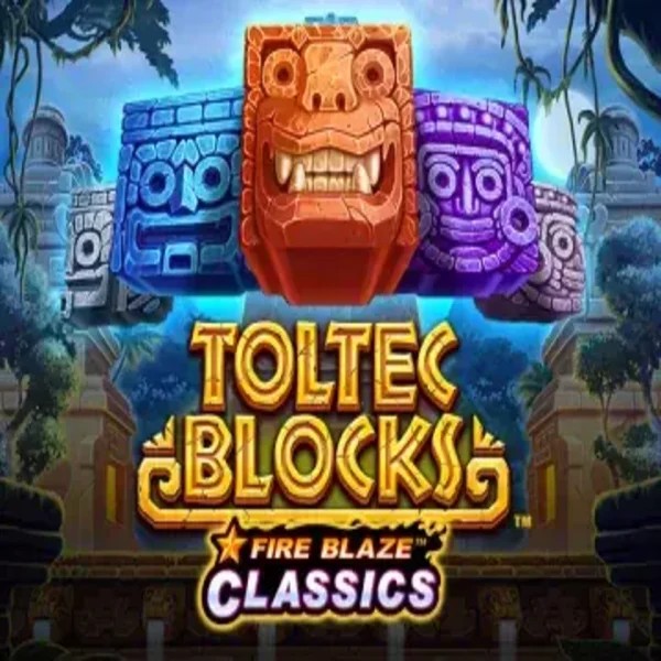 Fire Blaze: Toltec Blocks slot visual from Rarestone Gaming available on fambetscasino.com