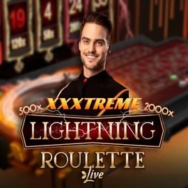 XXXtreme Lightning Roulette online game logo by Evolution on fambetscasino.com